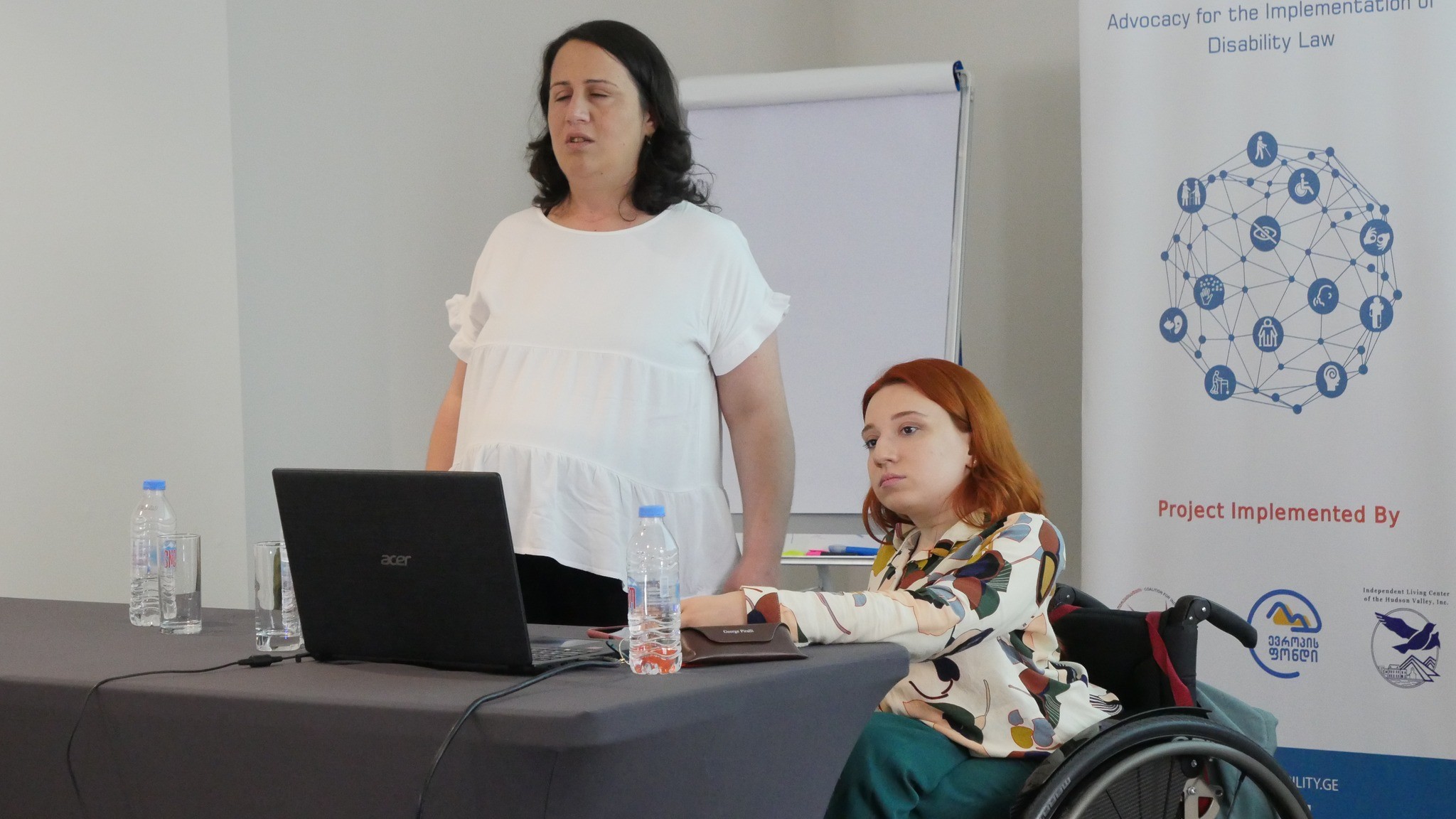 TRAINERS NATA BUKIA AND MAGDA BEZHANISHVILI CONDUCTED TRAINING ON ISSUES AFFECTING PERSONS WITH DISABILITIES