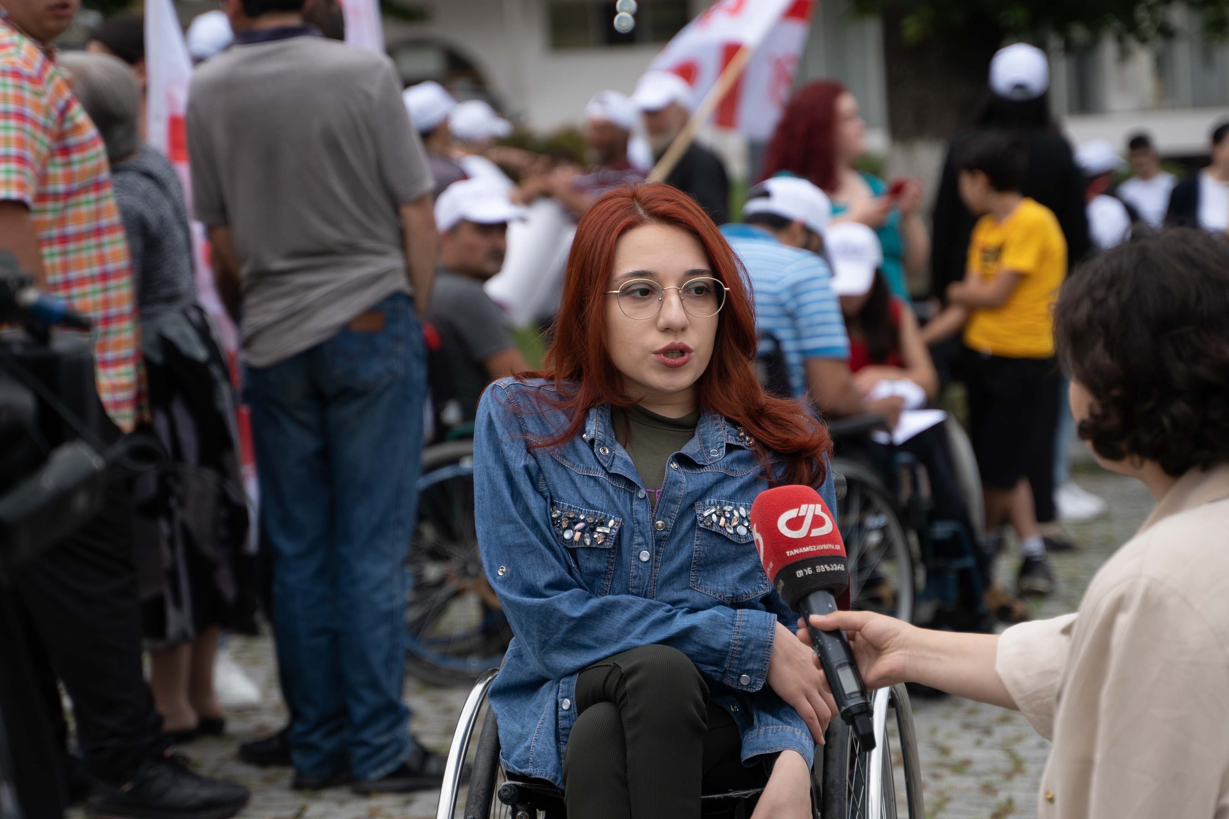 A MARCH WAS HELD IN TELAVI ON THE OCCASION OF THE DAY OF PROTECTION OF THE RIGHTS OF PERSONS WITH DISABILITIES