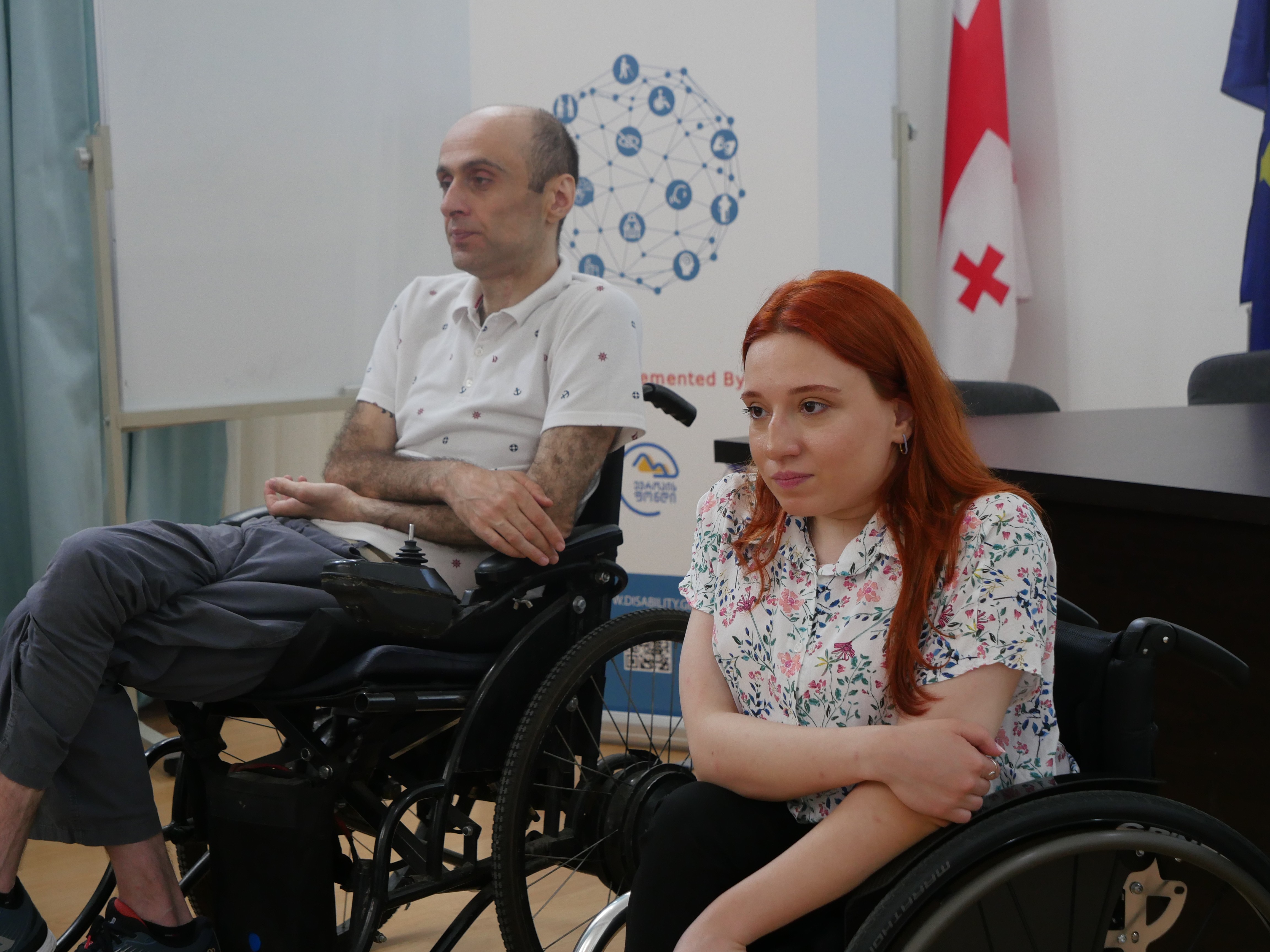 NATA BUKIA AND NIKA DONJASHVILI CONDUCTED A TRAINING ON THE ISSUES OF PEOPLE WITH DISABILITIES IN GORI