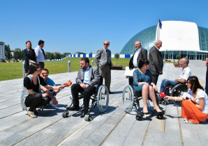 Wheelchairs Racing – Competition between Members of the Parliament of Georgia