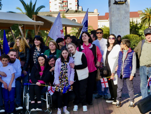 On May 5, a march of persons with disabilities was held in Batumi